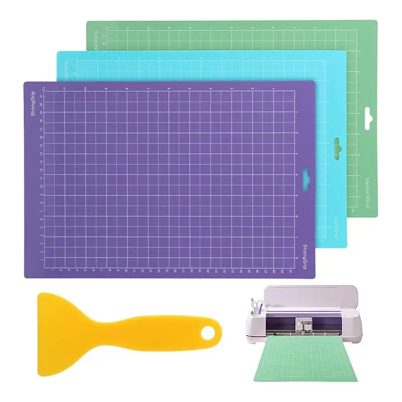 

Aug. 3PCS Cutting Mats Reusable Cut Mat For Crafts With Scraper,Variety Adhesive Cutting Mats For Cri-Cut