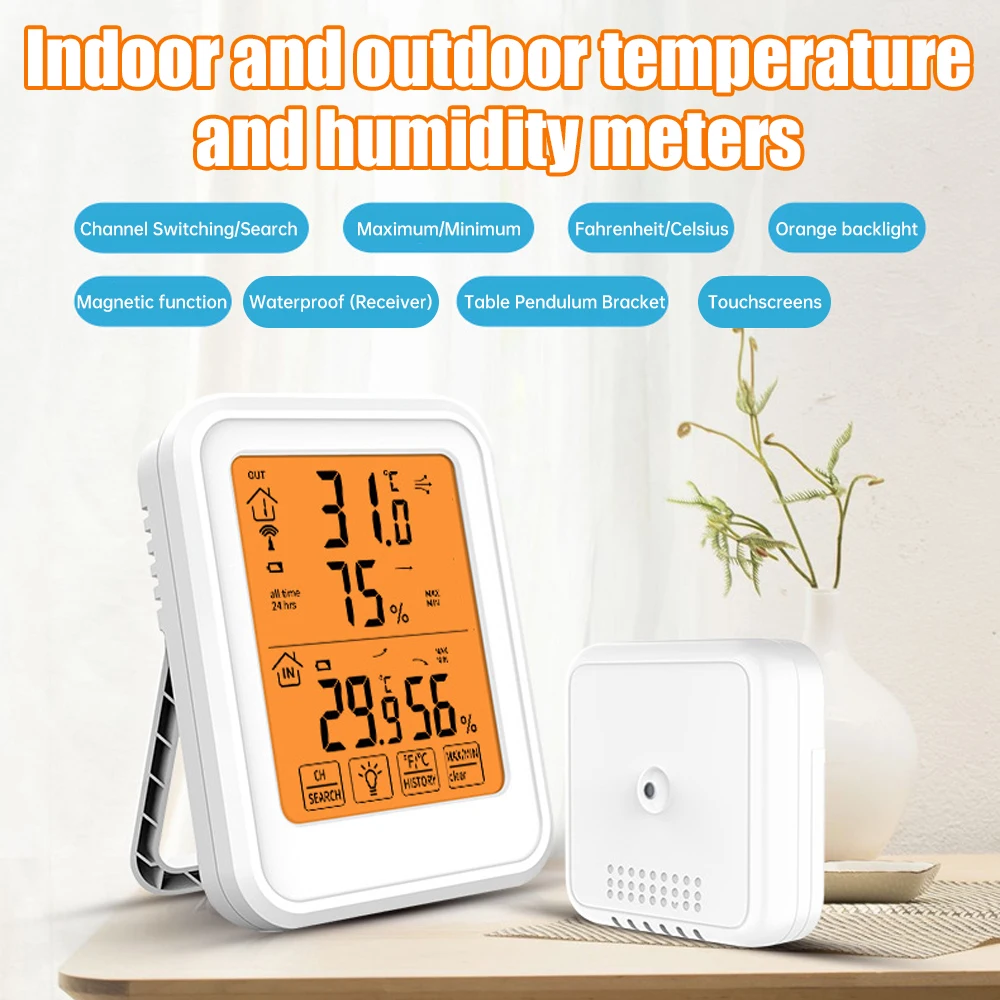 ThermoPro 60M Wireless Digital Indoor Outdoor Thermometer Hygrometer Weather Station for Home ﻿