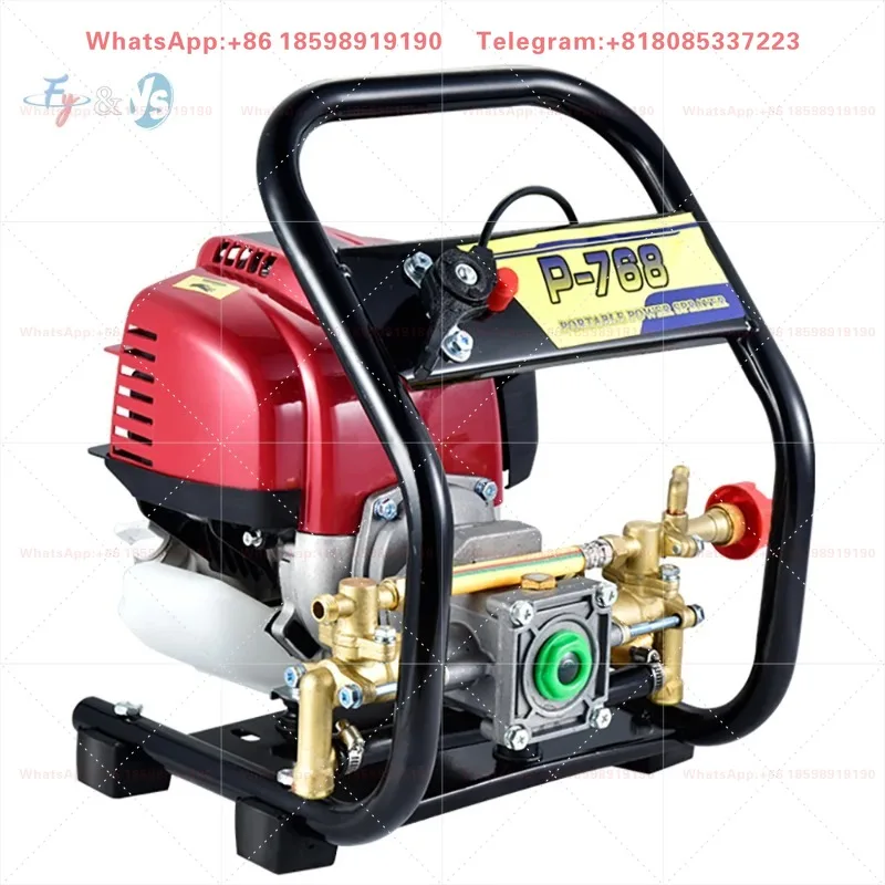 Four-stroke Petrol Engine High Pressure Sprayer, Ideal for Agricultural Irrigation, Garden Flushing & Fruit Tree Disinfection