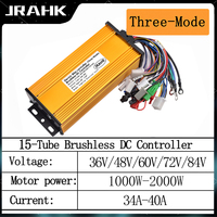 JRAHK Electric Bicycle 60V 2000W Controller 48V 1000W  Sine Controller 48V 1500W  60V 1500W Controller 72V BLDC Controller  For