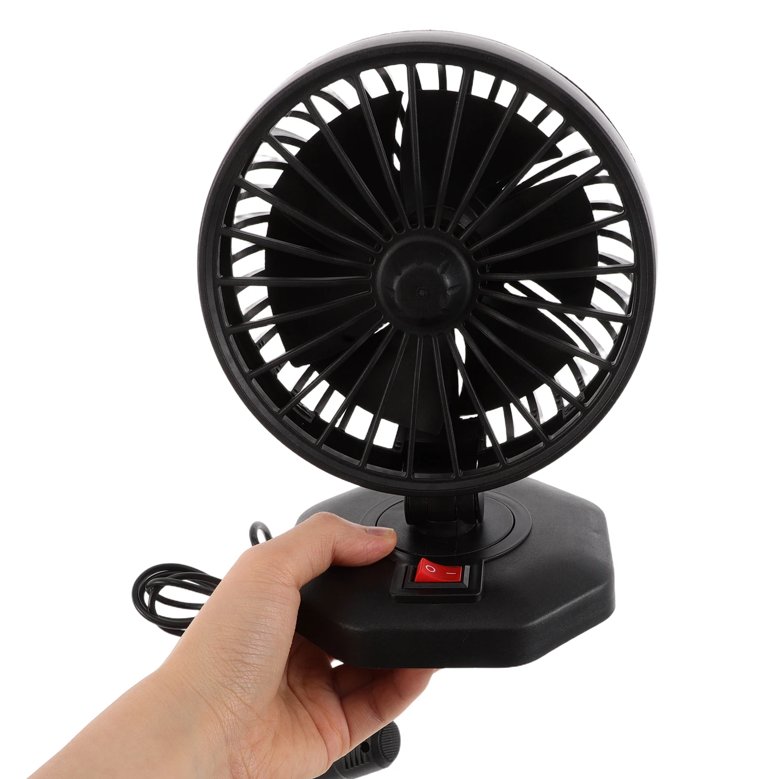 

Car Small Fan Mini Compact USB Electric Portable Fan for Backseat Travel Camping Tractor Low Noise Adjustable Speed Cooling