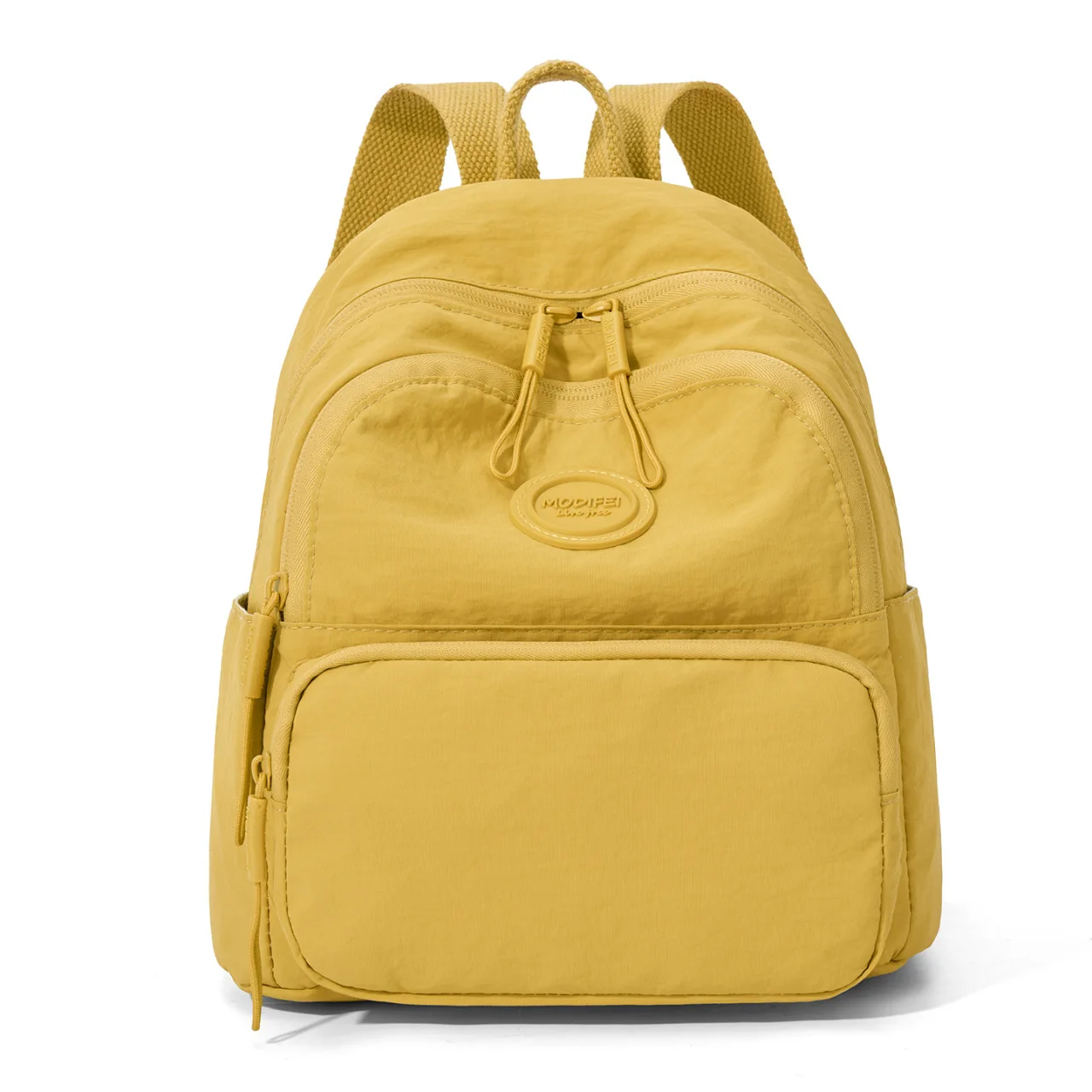 Fashion Simple Solid Color Trendy Women's Fashion Korean Style Simple Backpack Large Capacity College Student Shoulder Bags