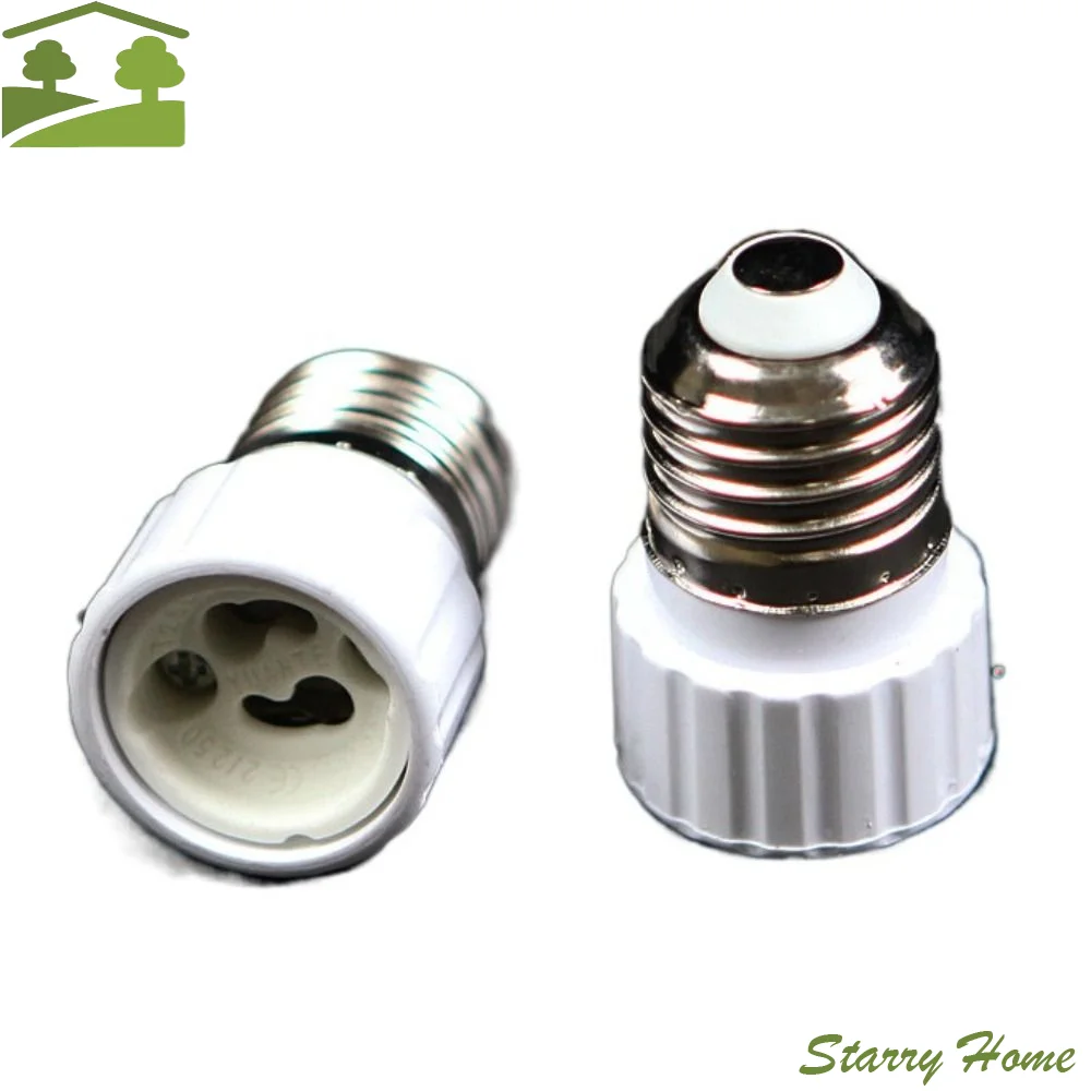 E27 Male to E14 B22 GU10 E40 Female Lamp Holder Converter Durable Heat-resistant Socket Adapter Multiple Models Lamp Base
