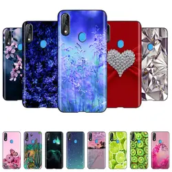 For ZTE Blade V10 Case Fashion Flower Love-Heart Pattern Phone Cases For ZTE Blade V10 Vita V 10 Black Silicon Soft TPU Bumper