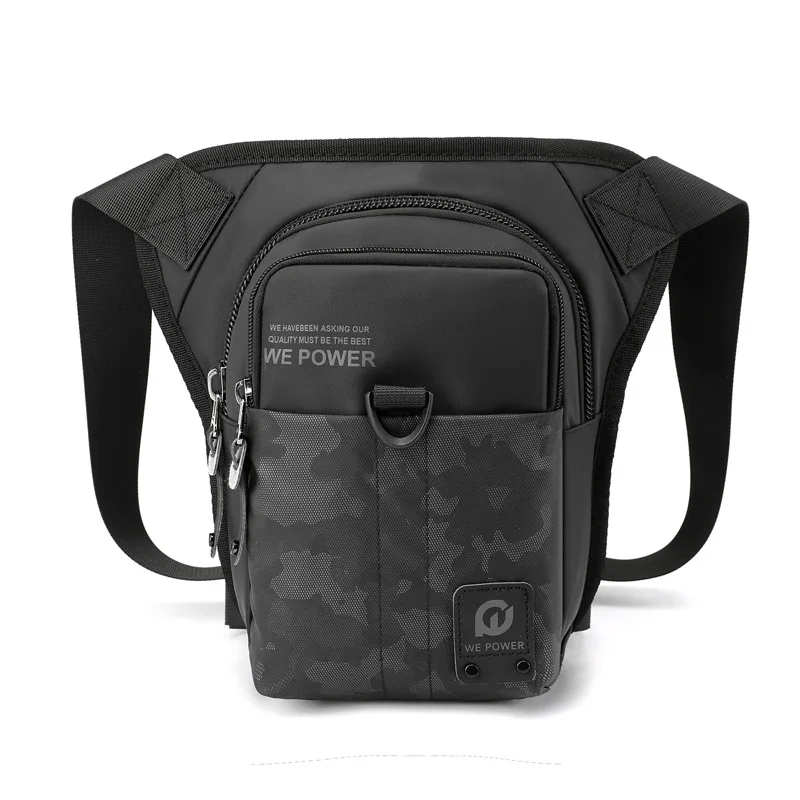 Fashion Premium Men's Outdoor Riding Leg Bag Casual Chest Bag Multi-Functional Cycling Sports Fishing Crossbody Waist Bag