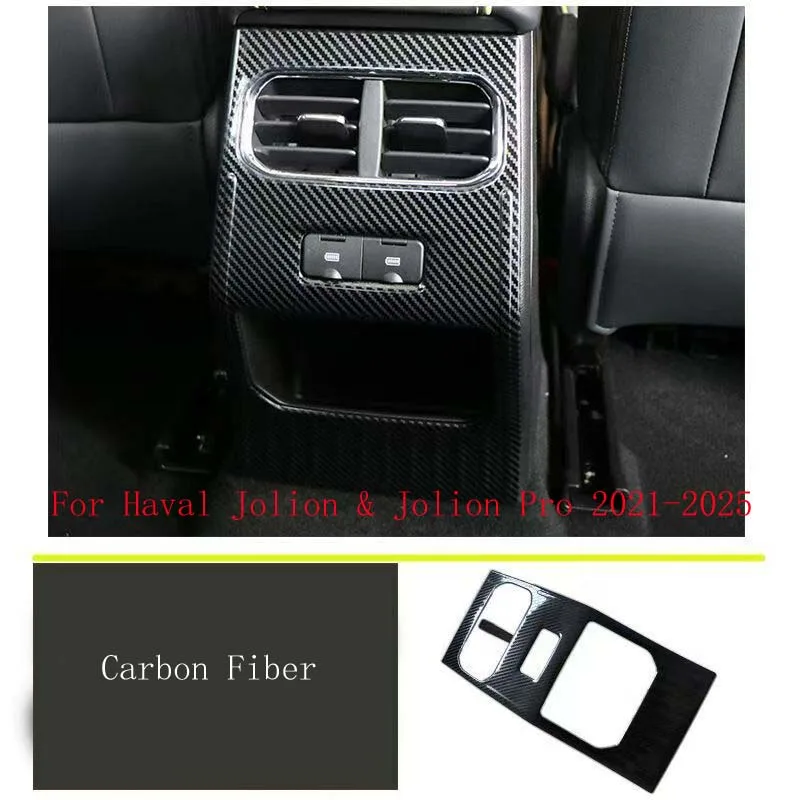 Rear Air Outlet Armrest Box Anti-kick Decorative Frame Interior Modification Trim Fit For Haval Jolion & Jolion Pro 2021-2025