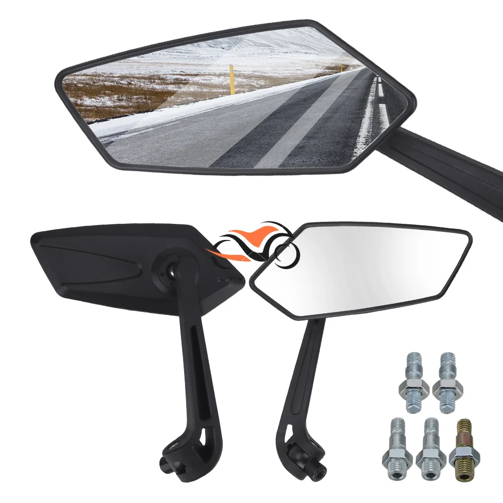 

YOSOLO Motorcycle Rearview Mirrors For Cafe Racer Universal Black Motorcycle Accessories Side Mirrors