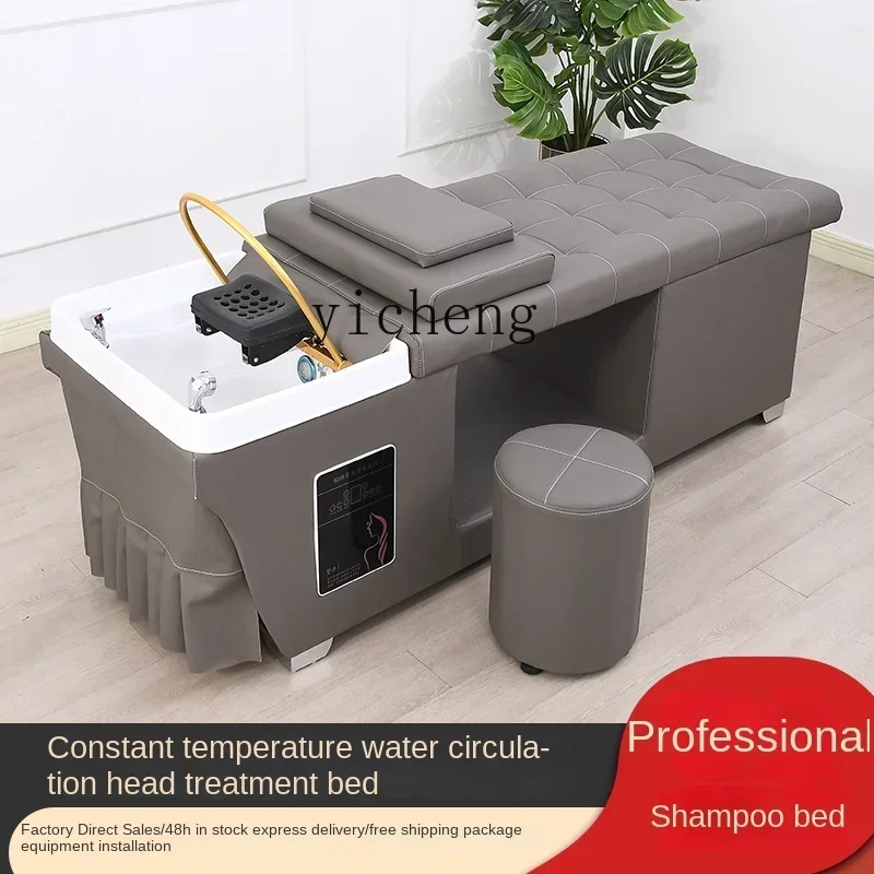 Imagem -03 - Hair Care Salon Beleza Moxabustão Steaming Bed Hidroterapia Massagem Shampoo Chair xl Head Therapy Ear Cleaning