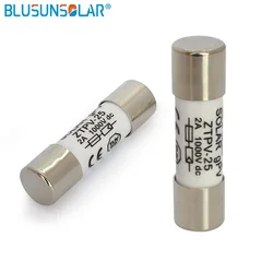 Free Shipping 1 Piece 1000V 10*38MM 2A 6A 8A 10A 12A 15A 20A-30A DC PV Solar Fuse Metal Alloys For Power System Protection