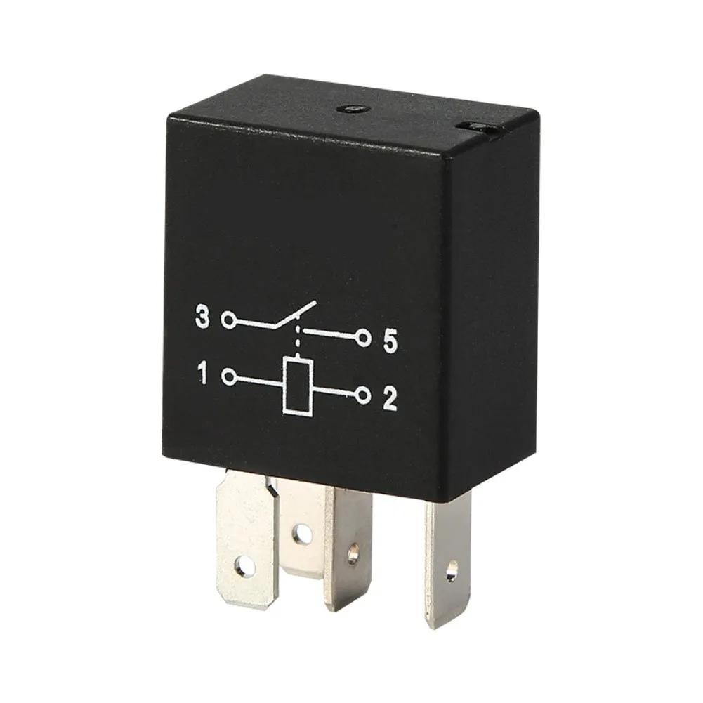 Pack of 5 waterproof 12V 30A 4pin automotive relays designed for use in For all kinds of car electrical control systems