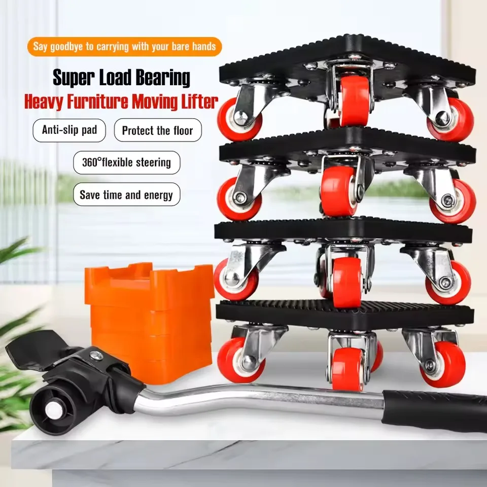 Moving Heavy Objects Moving Universal Wheel Furniture Mover Universal Tool Pulley Moving Bed Cabinet Handling Labor Saving