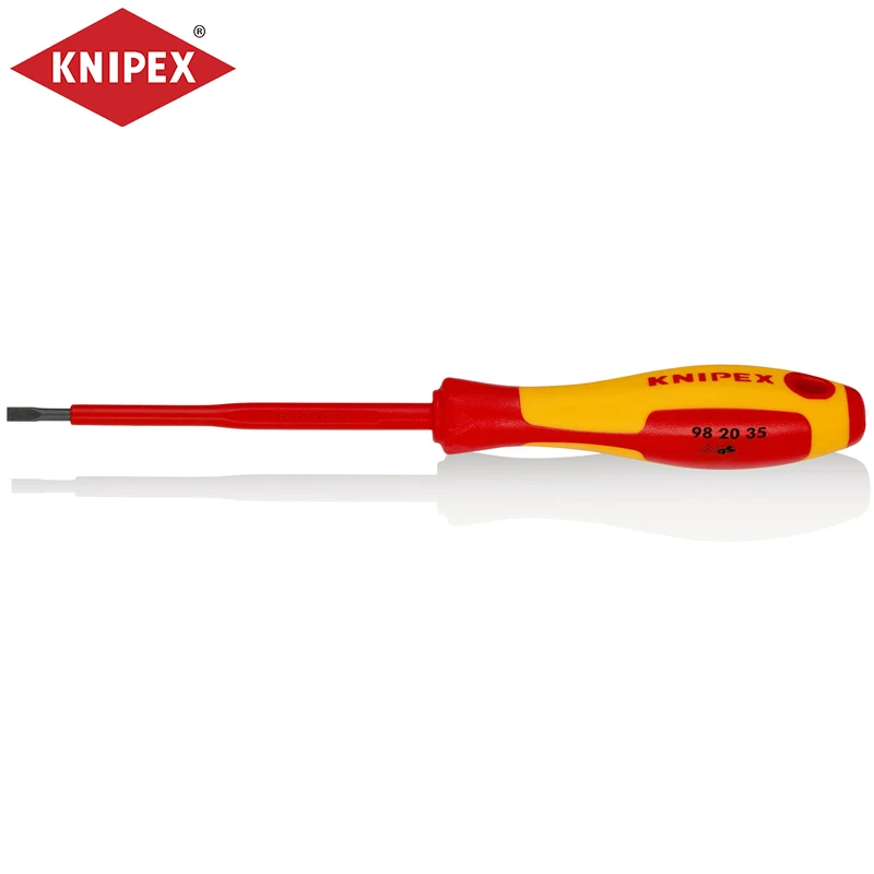 KNIPEX 98 20 55 Imported Insulated Slotted Screwdriver Knipex 98 20 10 Hand Tools 98 20 25 98 20 30 98 20 35 98 20 40