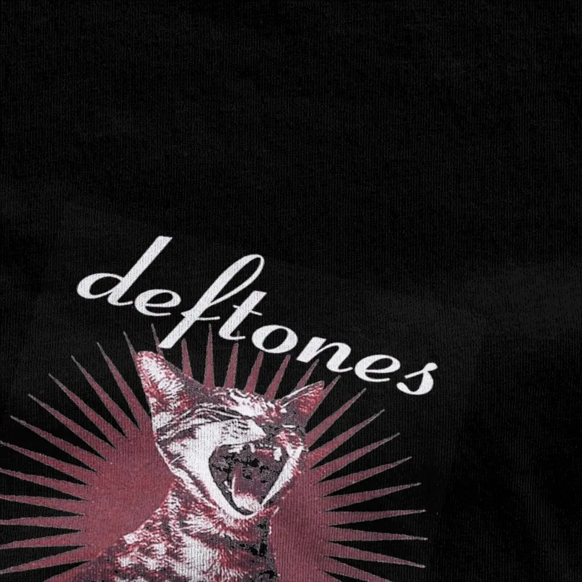 Men's Deftones American Alternative Metal Band T-Shirts Cat Cotton Top Tees Summer Short Sleeve T Shirt O-Neck Casual Tee Shirt