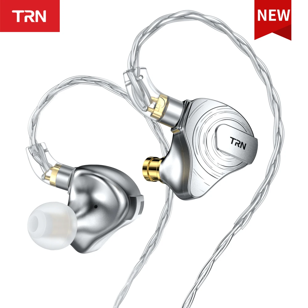 TRN ST5 4BA+1DD Hybrid Hanging In Ear Headset 10 Drivers Unit HIFI DJ Monitor Earphone Earbuds Noise Cancelling For BAX Kirin