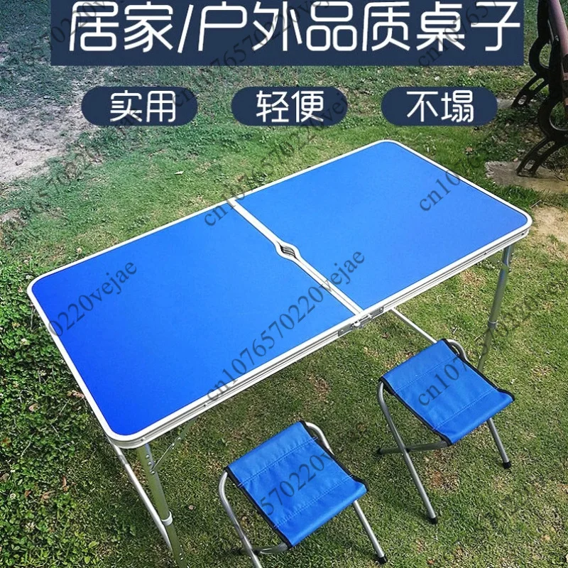 Outdoor Portable Folding Camping Table Multifunctional Quick-Open Foldable Table for Stall Night Market Vendor