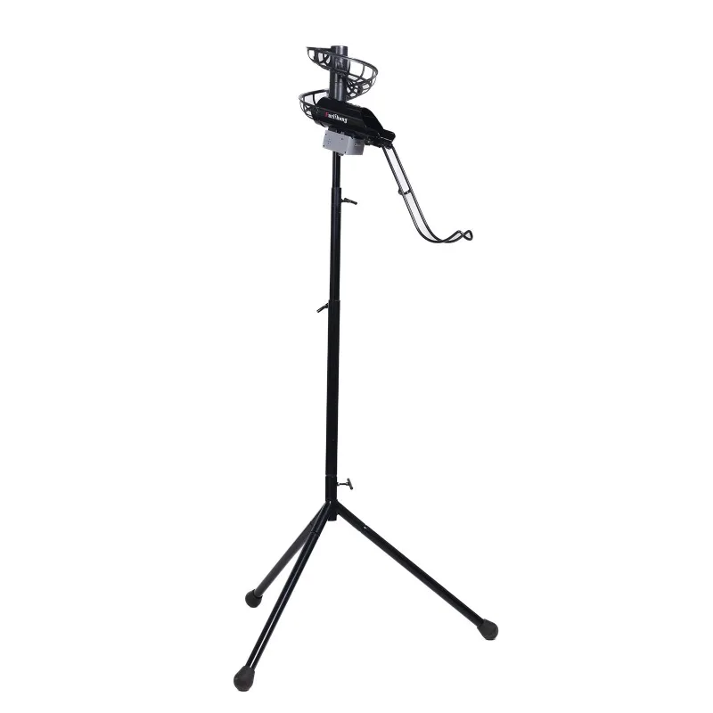 2-в-1 автоматическая сервировочная машина для бейсбольных тренировок, регулируемая по высоте машина для подачи бейсбола, метательная машина