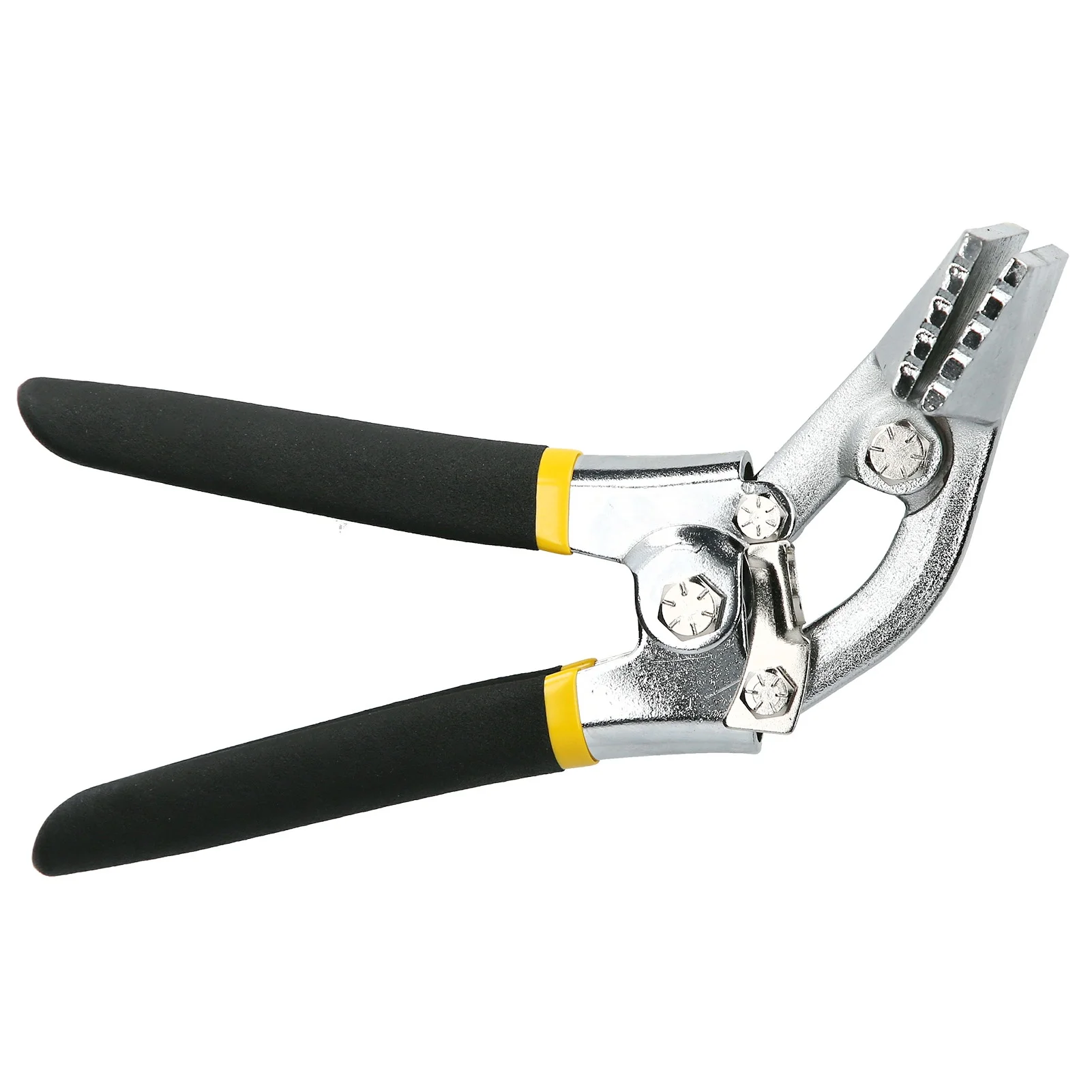 Flanging Pliers Flat Nose Crimping Forceps Curved Handle Seamer Manual Bending Seam Tool