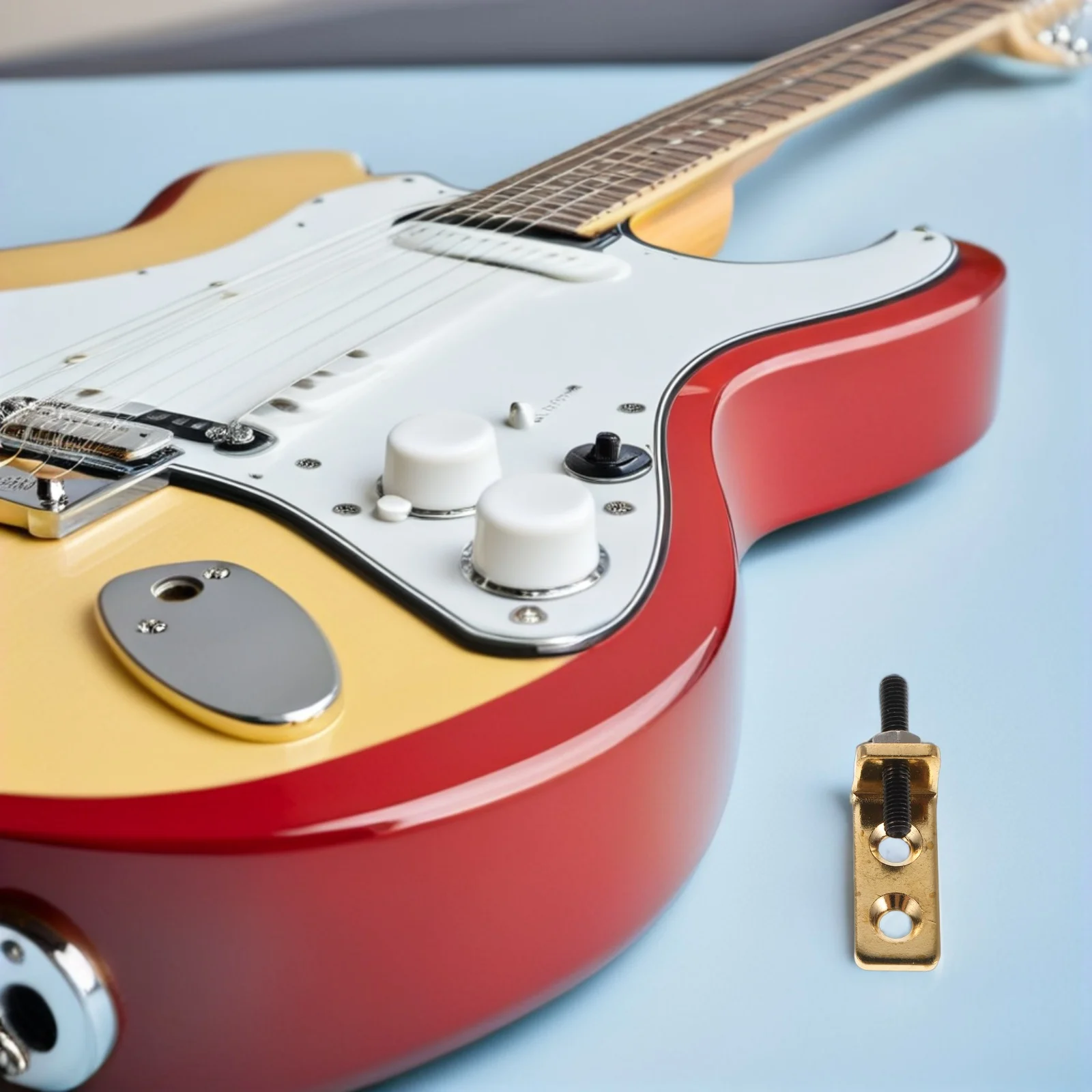 

1Set Guitar Accessories Tremolo Bridge Stabilizer Brass Tremolo Block Enhance Electric Guitar Floating Bridge Stability