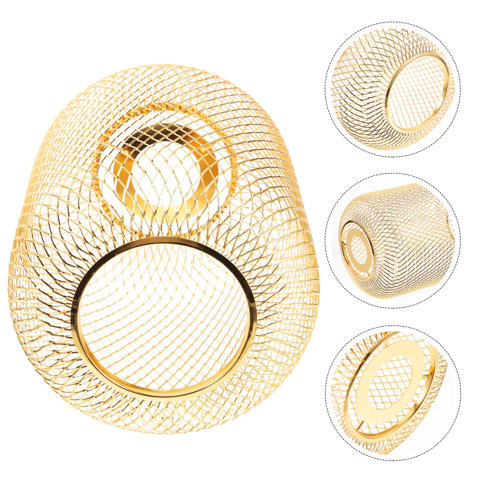 

Metal Lamp Shade Modern Mesh Design For Ceiling Pendant Light Industrial Replacement Cover Decorative Lighting Accessory