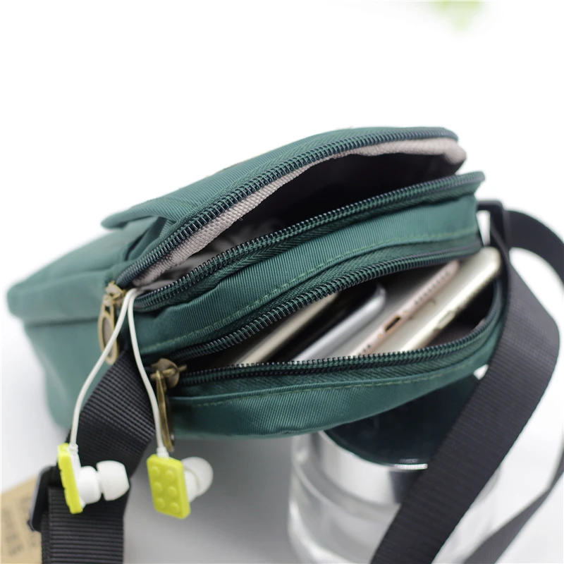 Canvas multifunctional crossbody handbag coin purse mobile phone bag