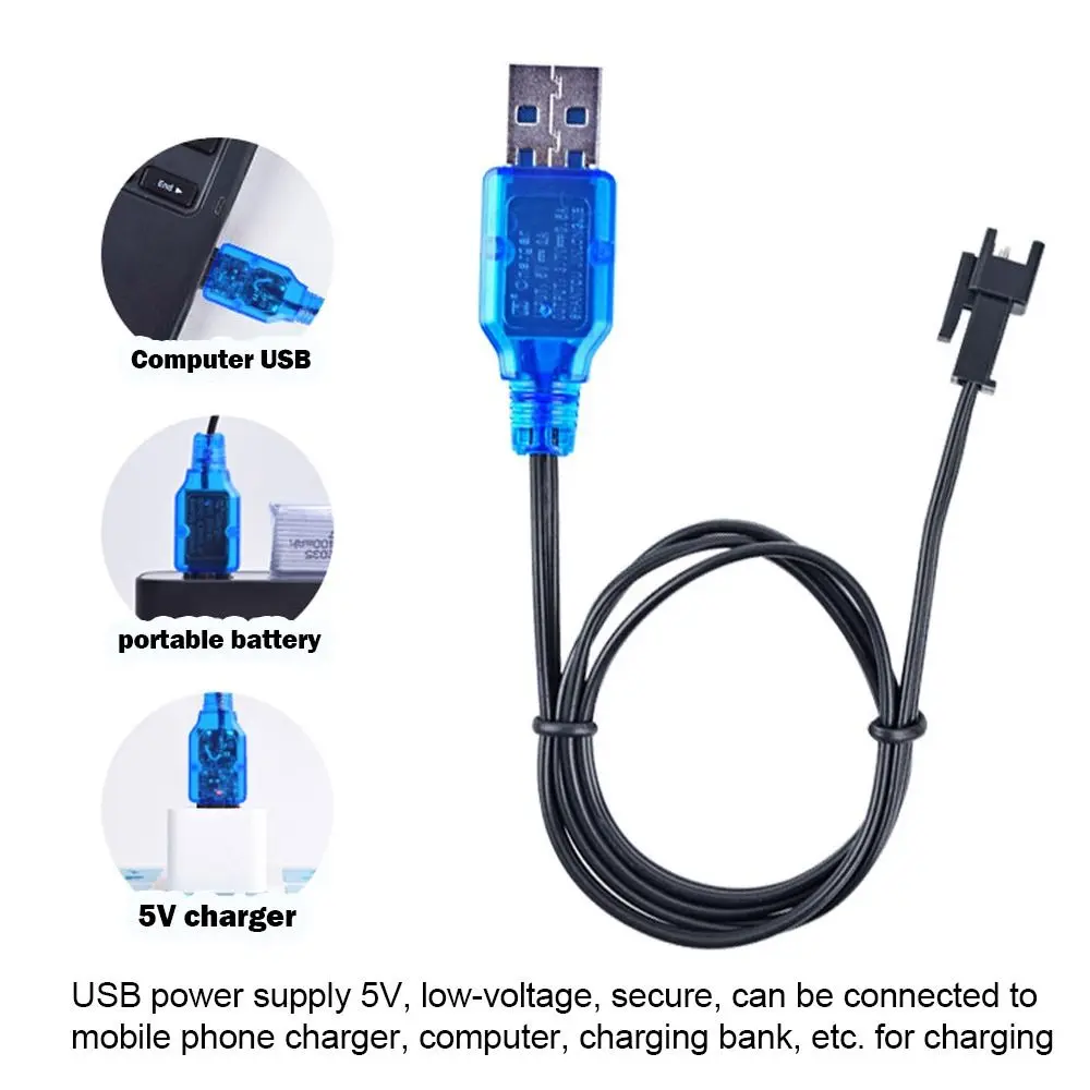 Universal SM-2P LED Indicator 3.7V Charger Cables USB Charger RC Toys Charger Li-ion Battery