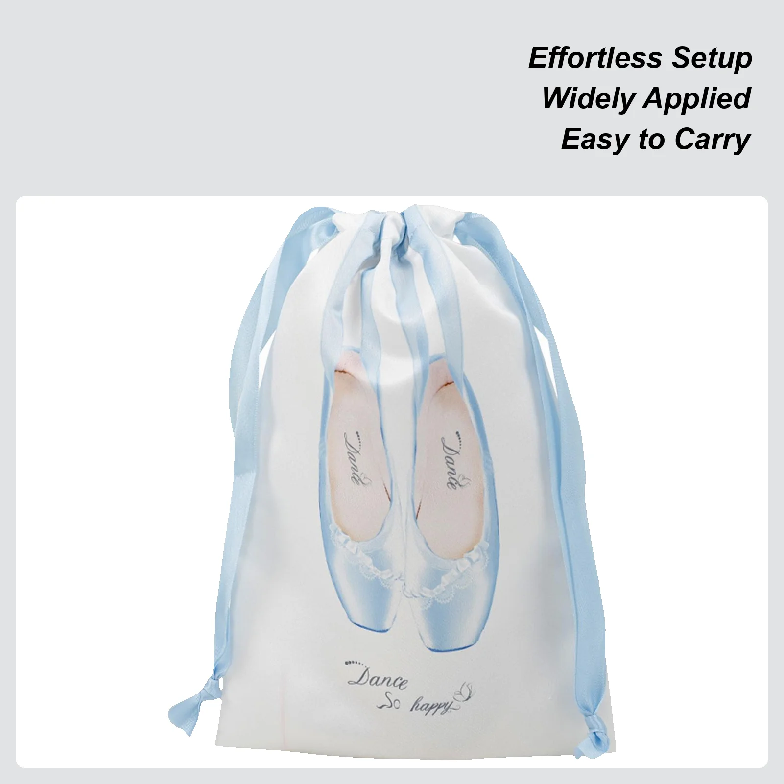 

Сумка для хранения обуви, сумка для хранения танцевальной обуви, сумка на шнурке, легкие атласные сумки-органайзеры, пыленепроницаемые аксессуары для балета