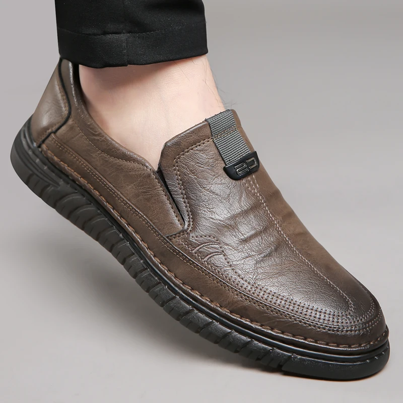 Herren-Slipper zum Hineinschlüpfen für den Alltag, leichte, bequeme Schuhe mit flexibler Sohle und atmungsaktivem Obermaterial, perfekt für – Detail 9