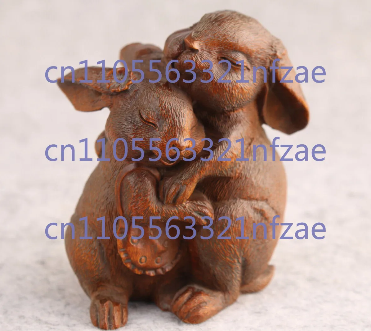 

Японский китайский самшит, ручная резная статуя кролика, нецке, коллекция стола, деко