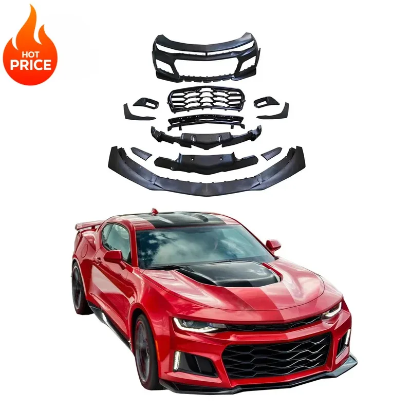 

ZL1 Style Body Kit Front Bumper Lip Car Bumper for Camaro 2016-2018 5th