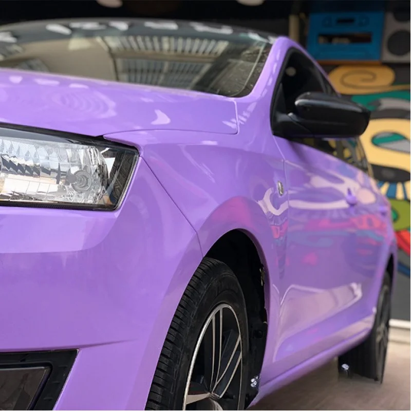 

bright lavender purple Low-viscosity adhesive composite membranes 160gAir duct color change film