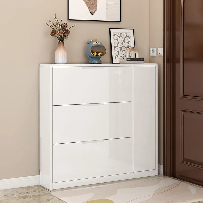 Bedroom Drawers Shoe Cabinet Storage Entrance Modern Office Shoe Cabinet White Slim Zapatero Organizador Home Furniture