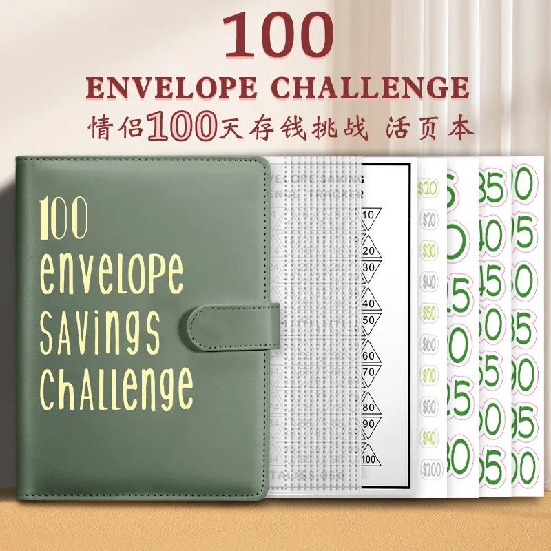 100 Envelope A5 Challenge Binder Easy & Fun Way to Save $5,050 Savings Challenge Binder Couple Budget Binder with Cash Envelopes
