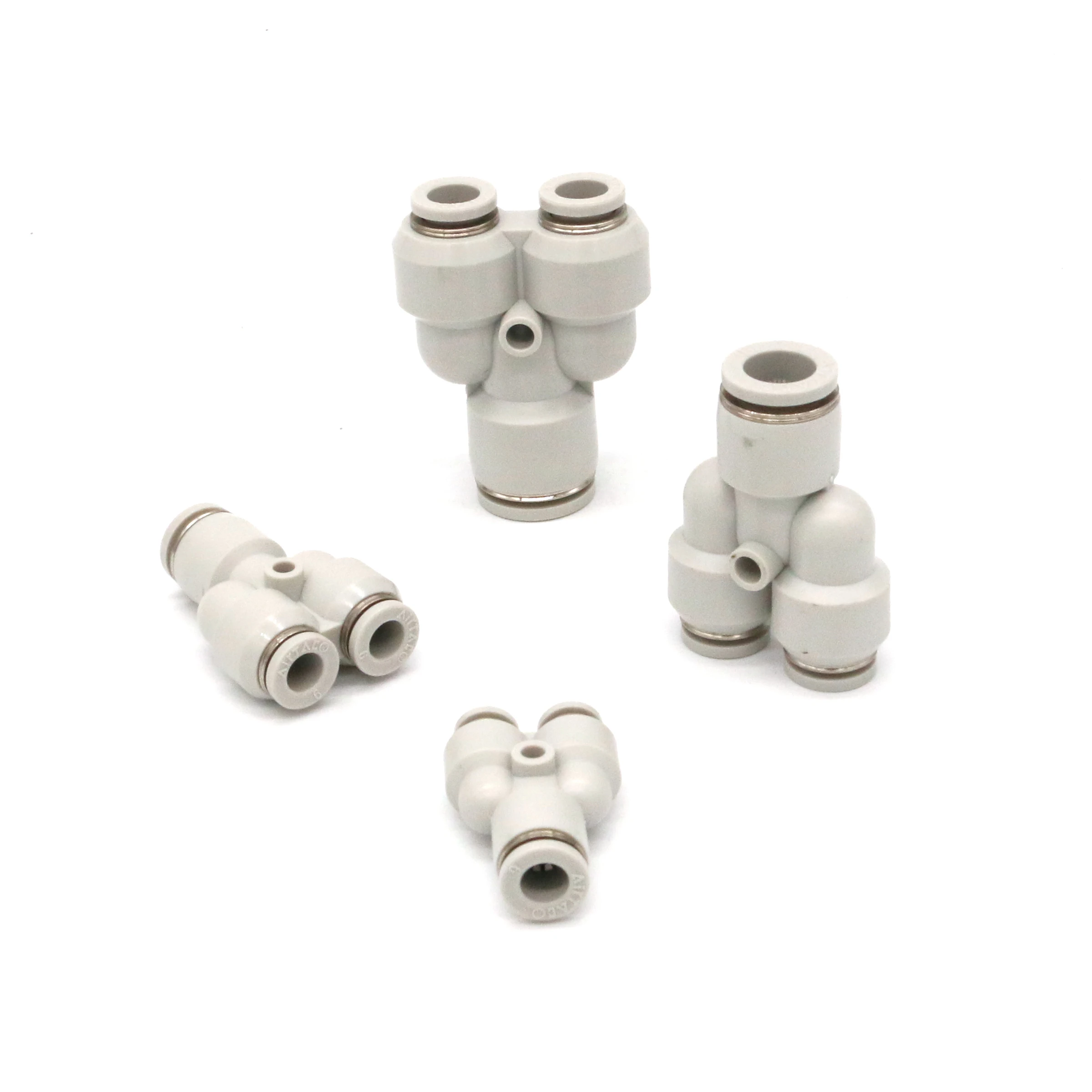 10pcs Variable Diameter Y-shaped Tee Joint PYW6-4 PYW8-6 PYW10-8 PYW12-10 Pneumatic Fittings Connector Airtac-type