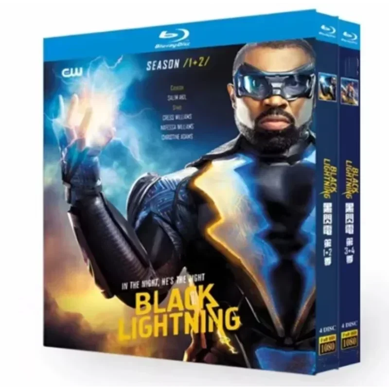 Black Lightning Season 1-4 (2018) Series 8-Discs Boxed Blu-ray Disc High Definition BD