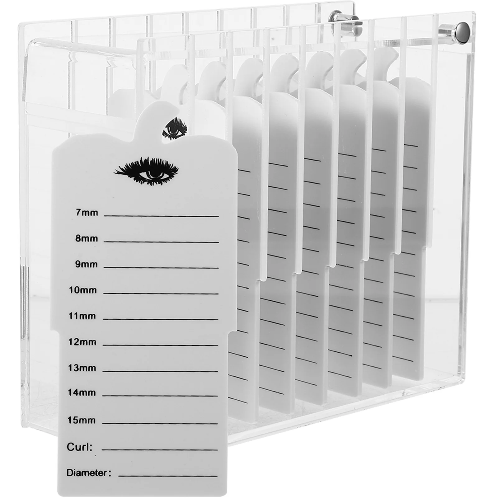 휴대용 인조 속눈썹 보관 상자 다중 구획 아크릴 정리함 케이스 장기 사용을 위한 매끄러운 단단한 표면