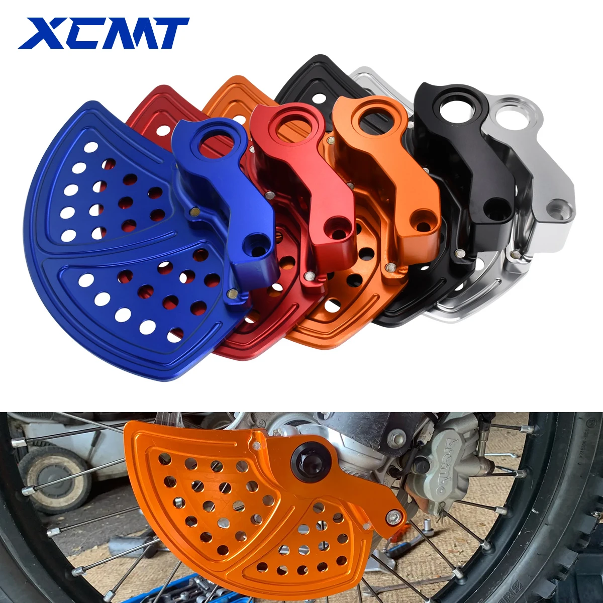 For 2024 KTM EXC SX SXF XC XCF 250 300 350 450 500 525 530 Husqvarna TE TX TC FX FC 22mm CNC Front Brake Disc Guard Protector