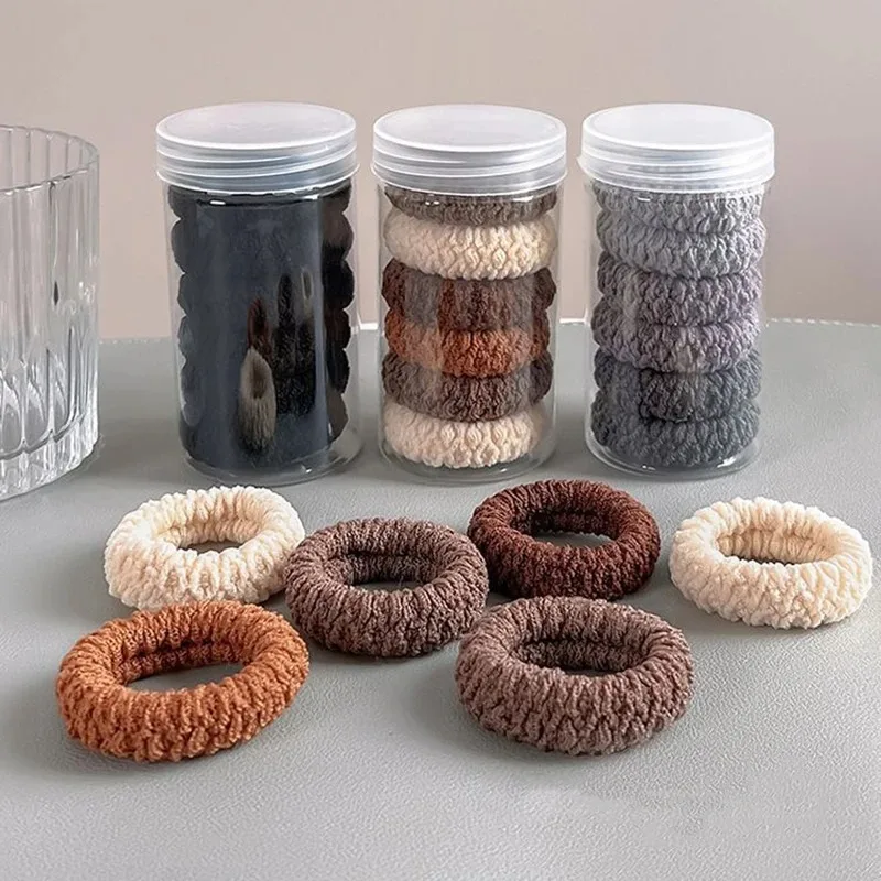 6PCS New Fashion Boutique Simple Thicken Ponytail Holders Gumka Elastyczne opaski do włosów Kobiety Dziewczyny Akcesoria do włosów Nakrycia głowy — zdjęcie 4