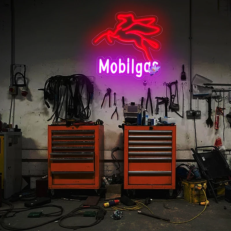 النيون لتزيين الحائط علامة Led شخصية للرجل Cve النيون تسجيل للمرآب ، متجر إصلاح السيارات ، هدية عيد ميلاد للرجال #4
