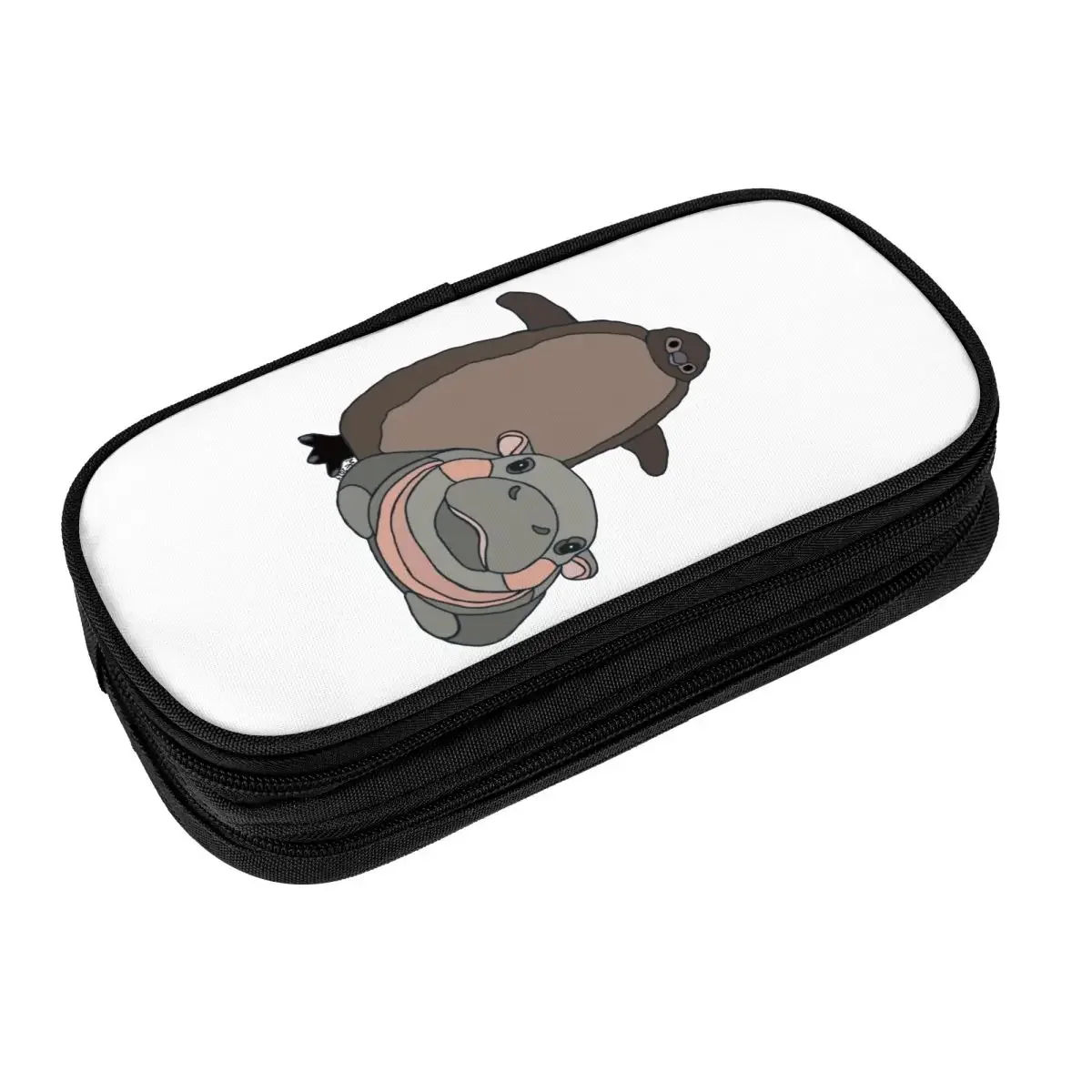 

Bouncy Pork Pesto Moo Deng Pencil Cases Pen Holder Bags Kids Large Storage Office Cosmetic Pencil Box