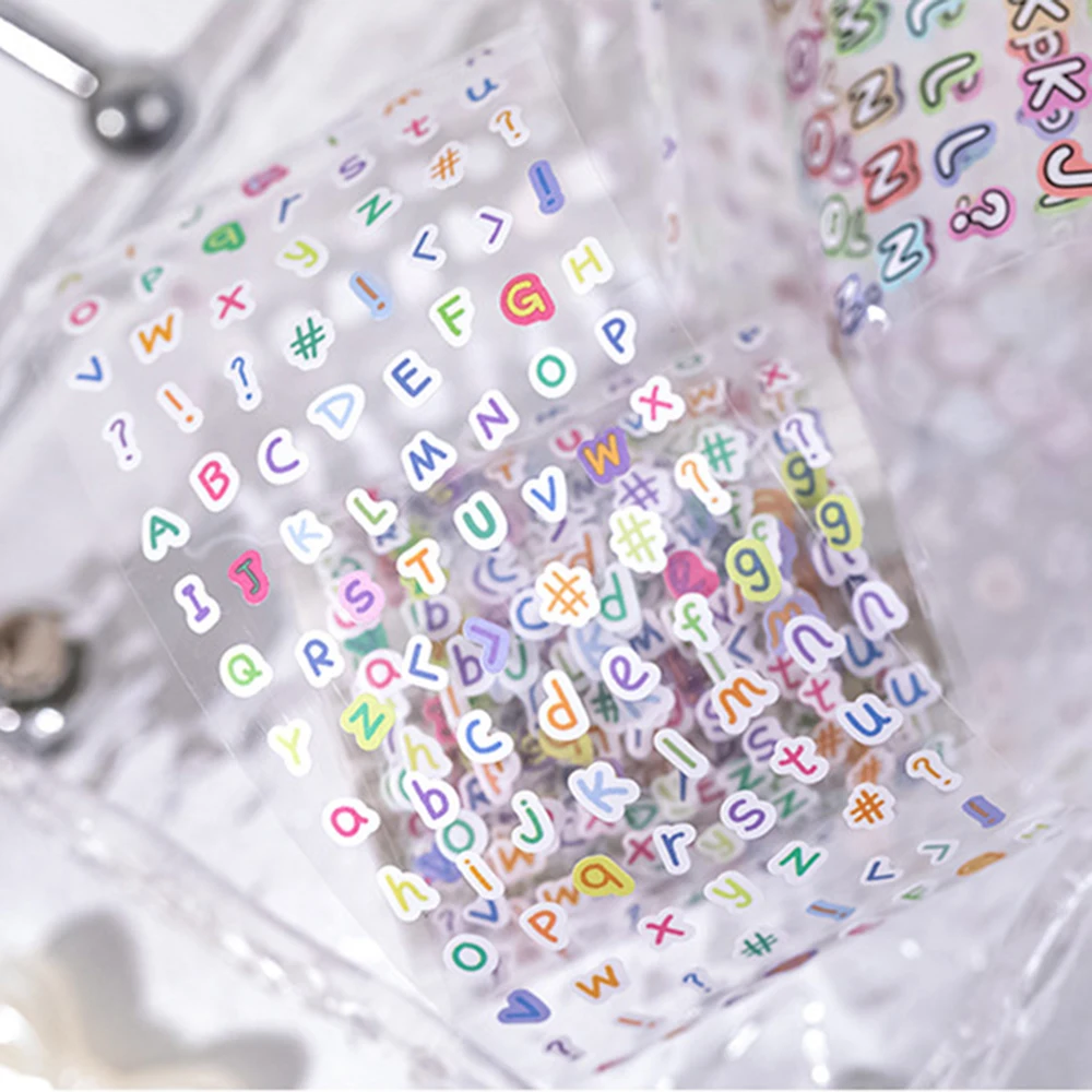 Creativity Text Elements Die-cut Tape Handbook Material DIY Collage Decorative Stickers Stationery