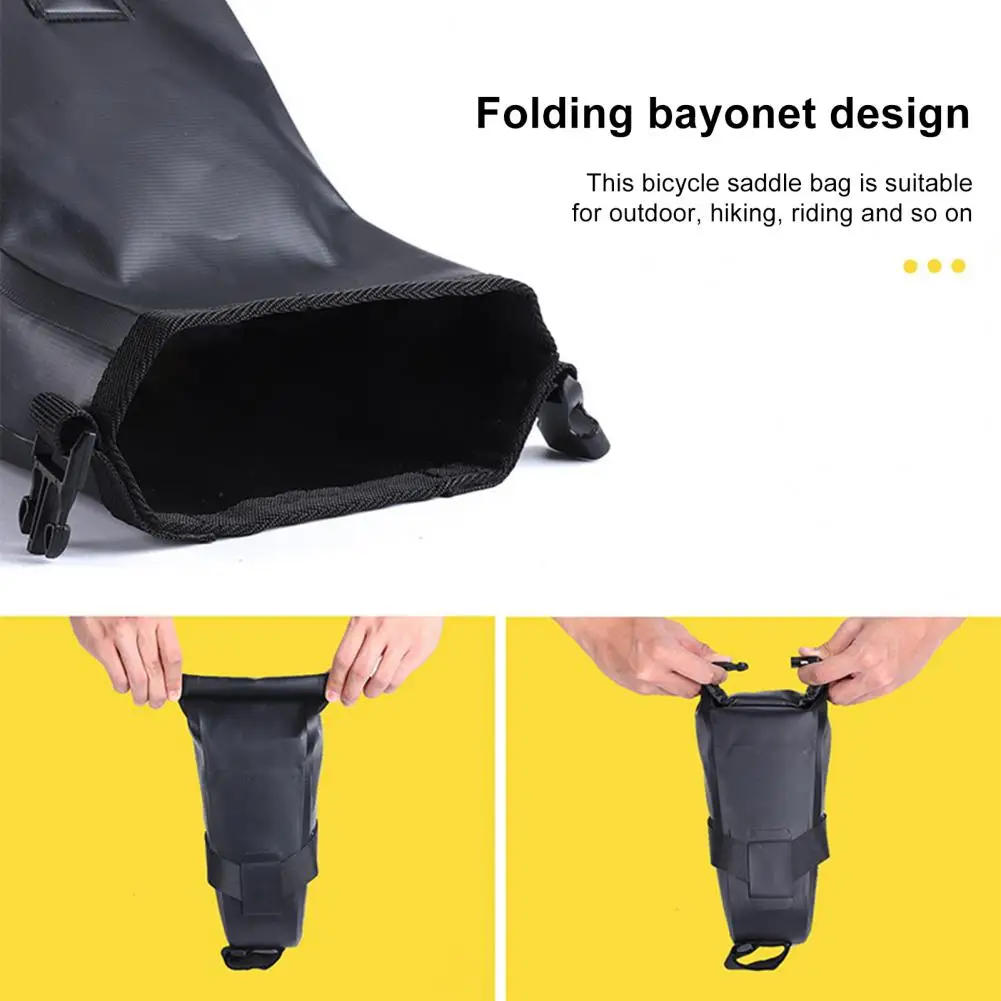 Cycling Bag  Wear-resistant Fastener Tape Seamless Welding  Cycling Portable Bike Saddle Bag Cycling Supplies