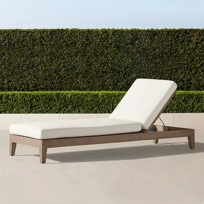 

Customizable outdoor bed teak pool seaside hotel garden wooden lounge chair furniture