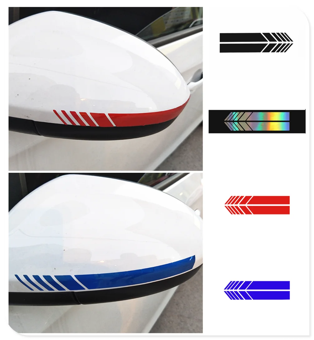 1 pair of car rearview mirrors Side stripe sticker auto styling for BMW 5-series X7 X1 M760Li 635d 120d 120i 740Le iX3 i3s i3