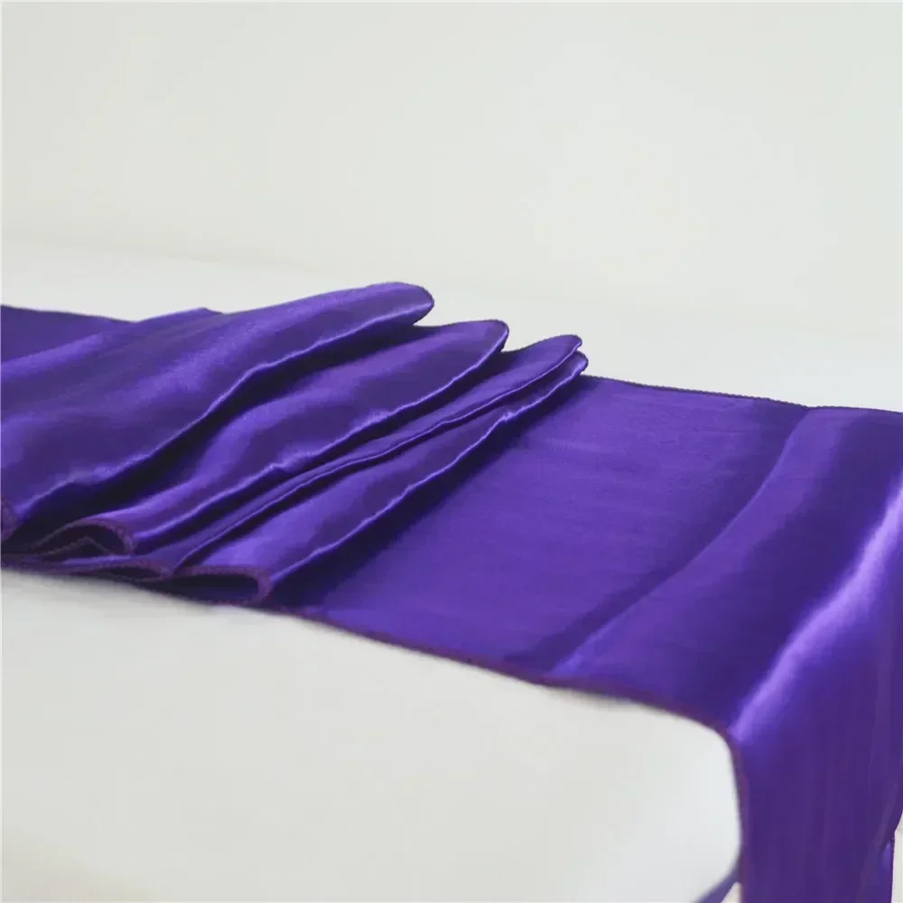 30x180cm Satin Table Runners Wedding Decoration For Birthday Baby Shower Christmas Party Gold/Royal blue Table runner cloth