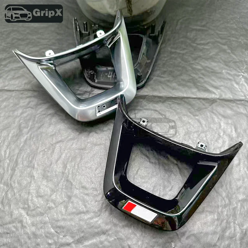 Painted and chrome-plated steering wheel decorative frame, only suitable for flat-bottom sports style steering wheels, applicabl