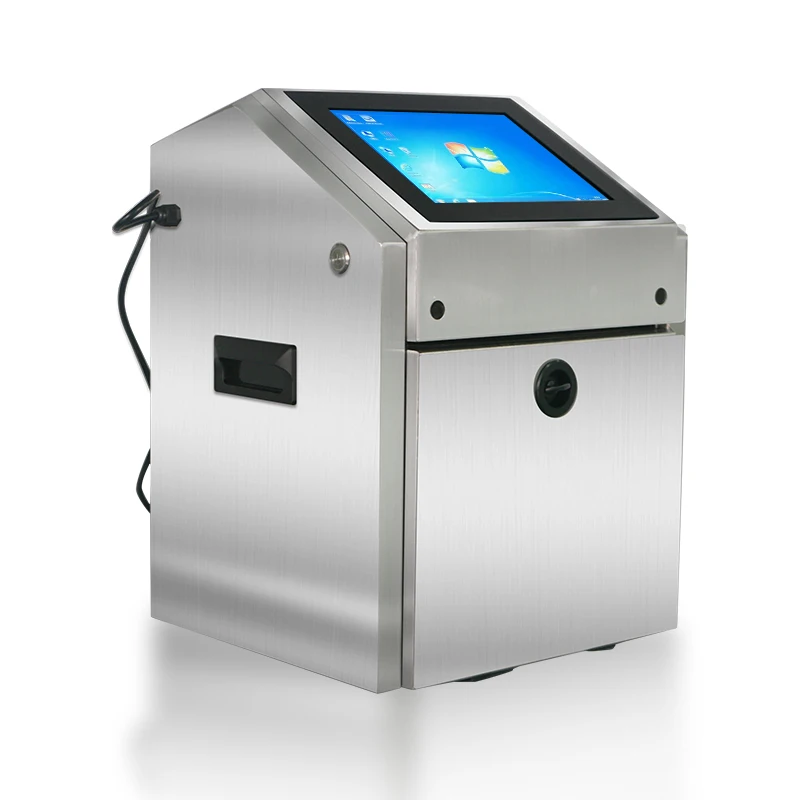 Manufacturer Direct Sales High-speed Touch Screen 6-line Small Character Inkjet Printer QR Code Production Date Barcode Printer