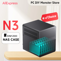 JONSBO N3 NAS Mini Case All-In-One Aluminum ITX Chassis 8Hard Disk Support 130mm CPU Cooler 250mm Graphics Card With 100mm*2 Fan