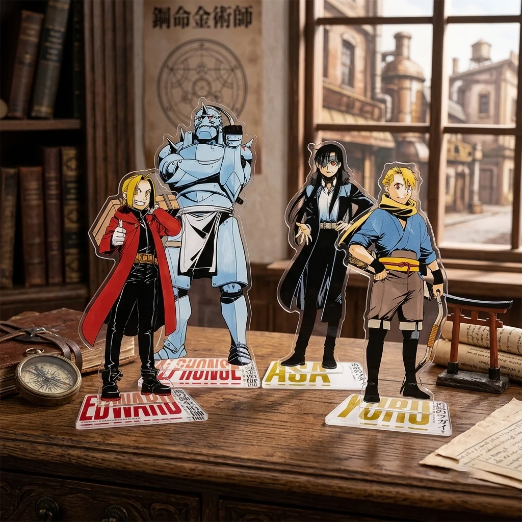 2026 New  Anime Fullmetal Alchemist Daemons of the Shadow Realm Acrylic Stand Keychain Edward Alphons