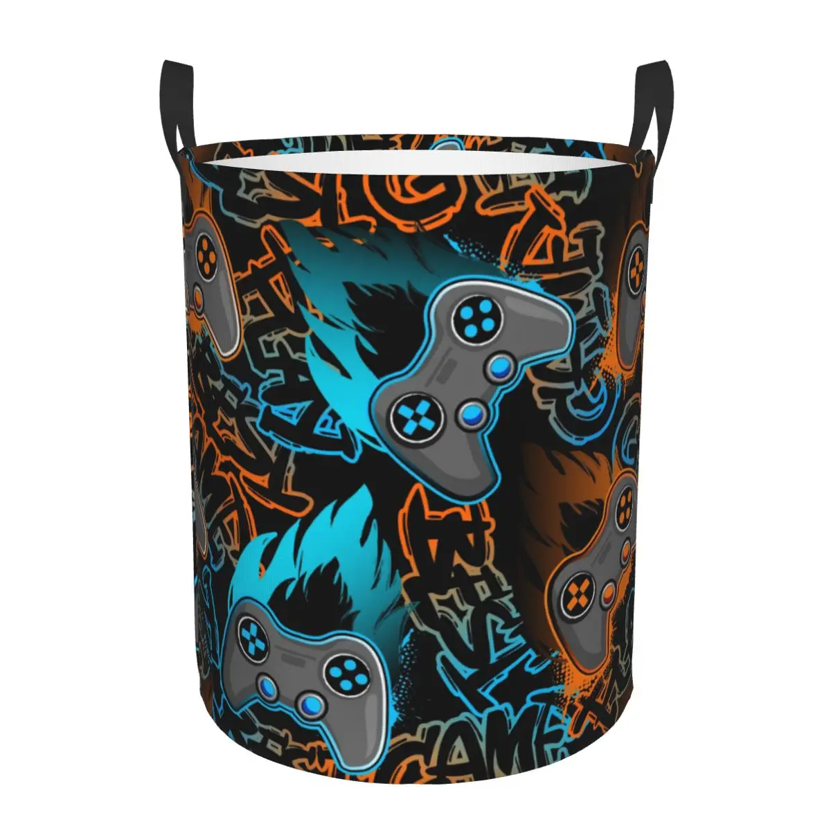 Custom Game Controller Laundry Basket Foldable Large Clothing Storage Bin Gamer Gift Baby Hamper