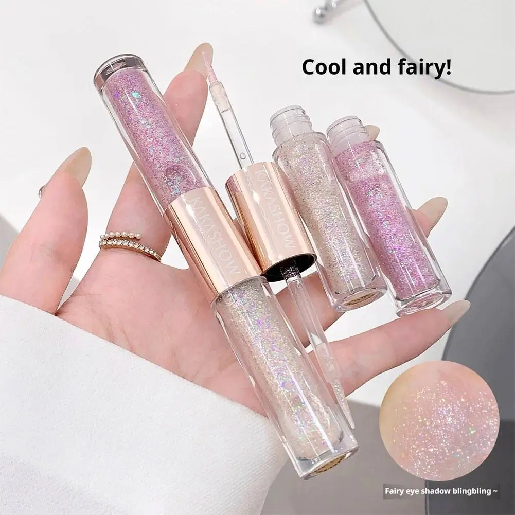 ظلال عيون سائلة فانتوم برأس مزدوج من كاكاشو، مكياج سطع لؤلؤي لامع ناعم يحمل ظلال العيون سائل 2025